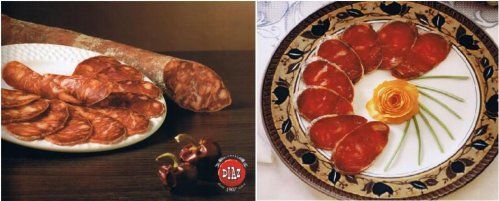 Chorizo ibérico y de bellota